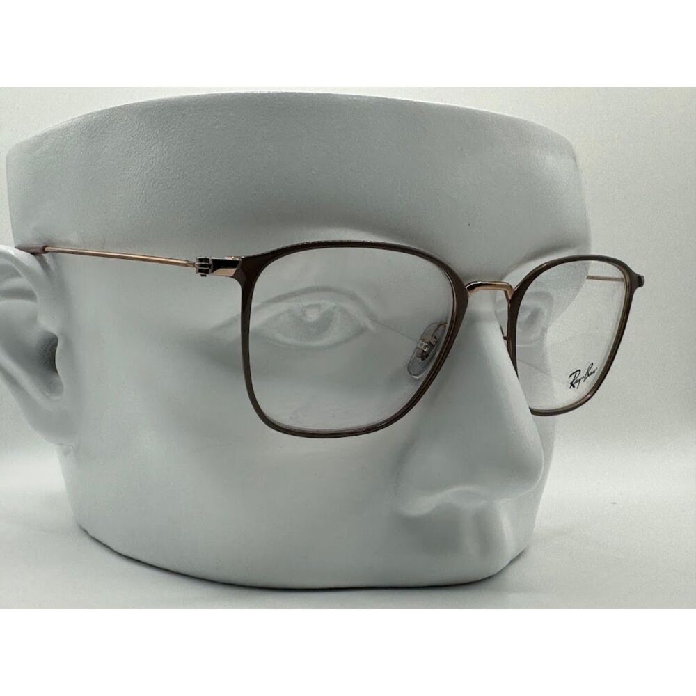 New Ray Ban RB6466 Beige on Copper Metal Eyeglass Frame 51/19/145 MSRP $250